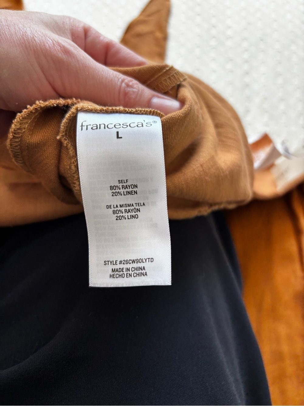 Back-Tie Wide-Leg Jumpsuit in Camel - Picture 7 of 16